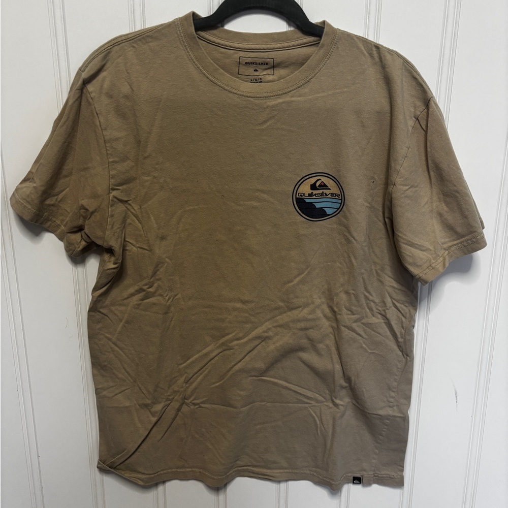 Quiksilver Men's Short-Sleeve Logo T-Shirt - Khaki